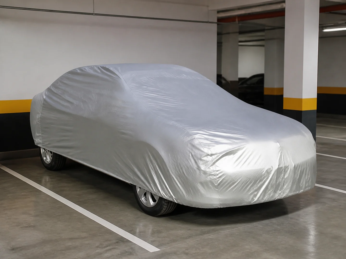 Automobilio uždangalas: Garažo saugykla. Atskirkite pastatytą automobilį nuo smulkių dulkių, kurios nusėda uždaroje erdvėje.